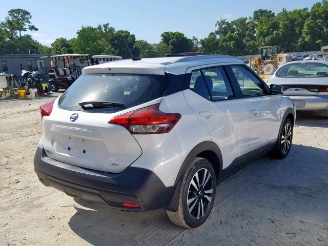 3N1CP5CU6KL504274 - 2019 NISSAN KICKS S WHITE photo 4