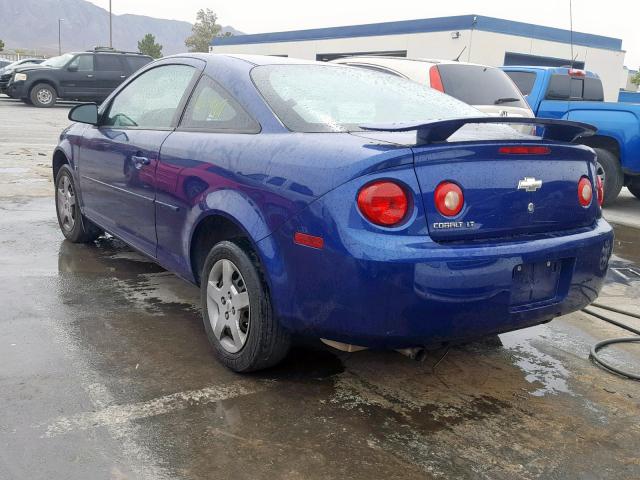 1G1AL15F177329038 - 2007 CHEVROLET COBALT LT BLUE photo 3