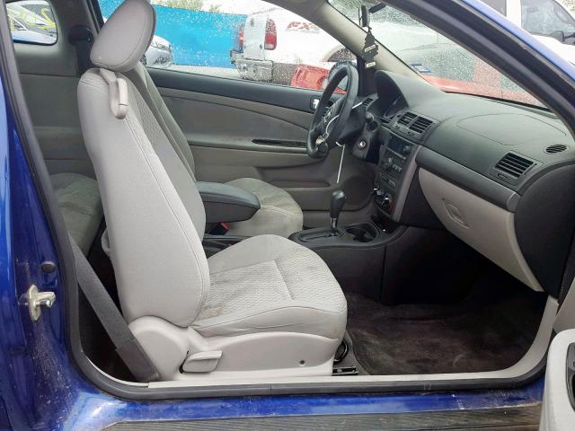 1G1AL15F177329038 - 2007 CHEVROLET COBALT LT BLUE photo 5