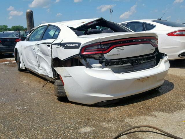 2C3CDXHG6GH154265 - 2016 DODGE CHARGER SX WHITE photo 3