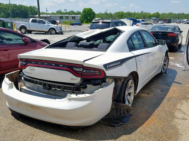 2C3CDXHG6GH154265 - 2016 DODGE CHARGER SX WHITE photo 4