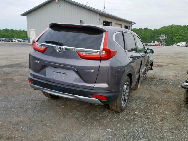 7FARW2H54JE076524 - 2018 HONDA CR-V EX BROWN photo 4