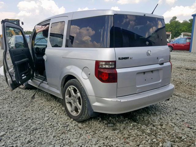 5J6YH18997L006581 - 2007 HONDA ELEMENT SC SILVER photo 3