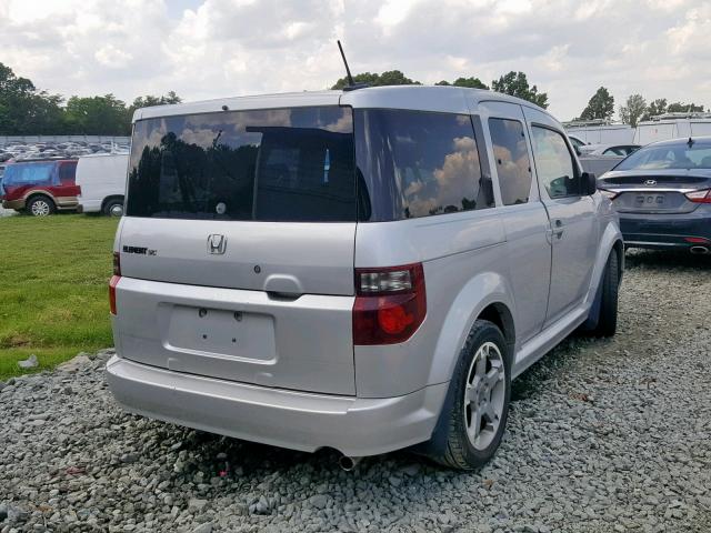 5J6YH18997L006581 - 2007 HONDA ELEMENT SC SILVER photo 4