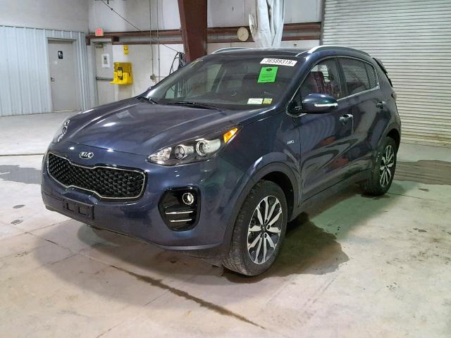 KNDPNCACXH7078864 - 2017 KIA SPORTAGE E BLUE photo 2