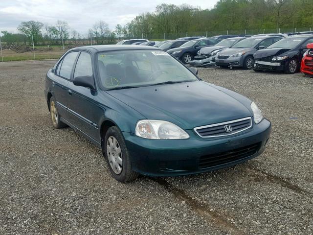 2HGEJ6616YH543545 - 2000 HONDA CIVIC BASE GREEN photo 1