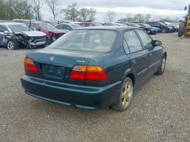 2HGEJ6616YH543545 - 2000 HONDA CIVIC BASE GREEN photo 4