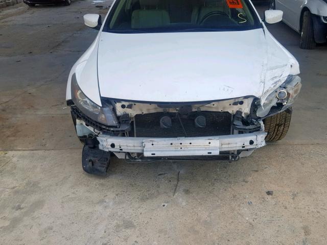 1HGCS22899A003509 - 2009 HONDA ACCORD EXL WHITE photo 9