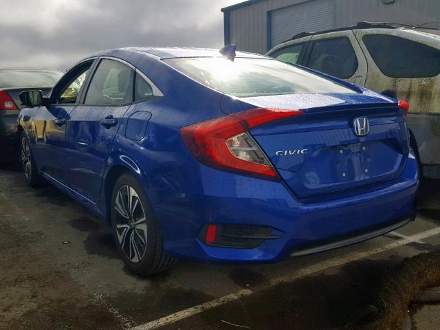 JHMFC1F73JX041404 - 2018 HONDA CIVIC EXL BLUE photo 3