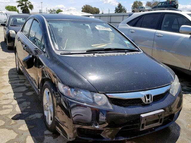 19XFA1F65AE080283 - 2010 HONDA CIVIC LX-S BLACK photo 1