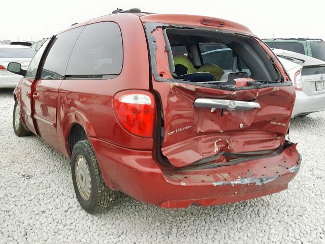 2C4GP54L65R214693 - 2005 CHRYSLER TOWN & COU RED photo 3