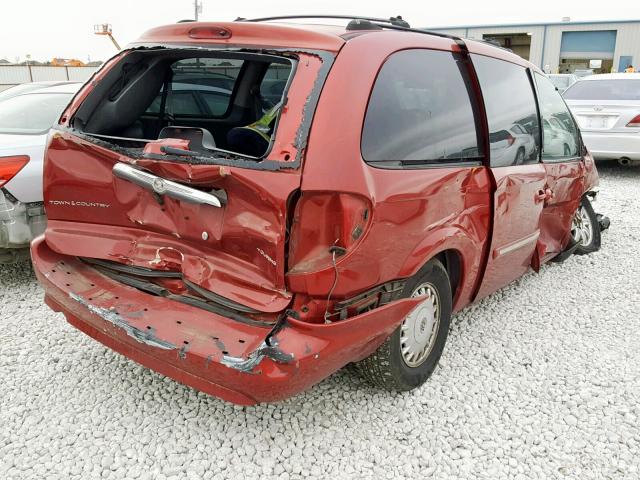 2C4GP54L65R214693 - 2005 CHRYSLER TOWN & COU RED photo 4