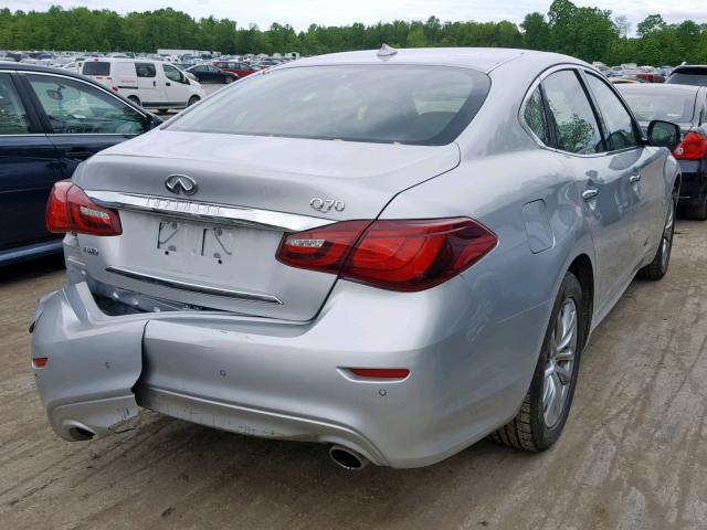 JN1BY1AR5FM561321 - 2015 INFINITI Q70 3.7 SILVER photo 4