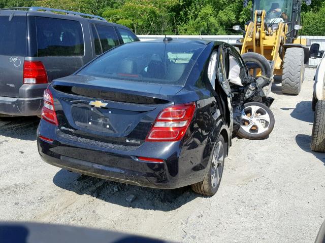 1G1JF5SB7K4122891 - 2019 CHEVROLET SONIC PREM BLACK photo 4