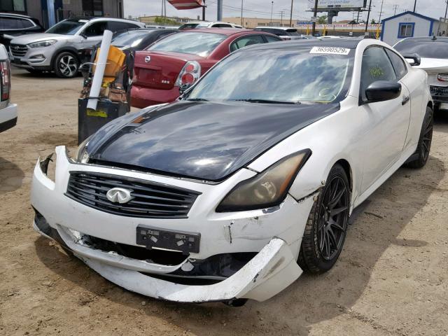 JNKCV64E88M129176 - 2008 INFINITI G37 BASE WHITE photo 2