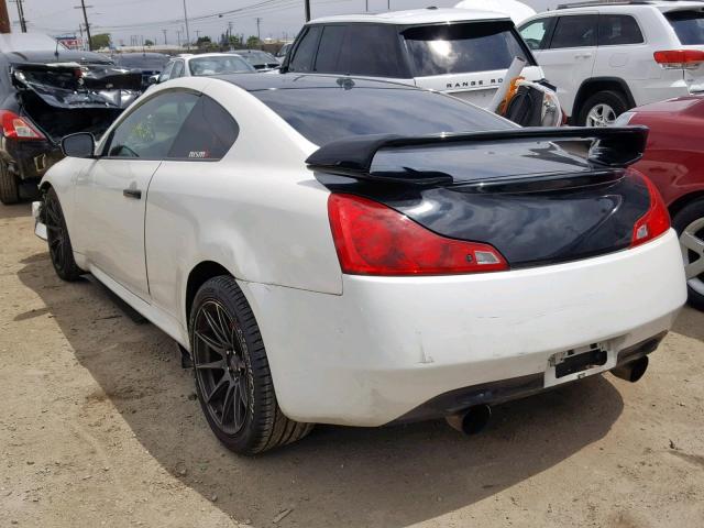 JNKCV64E88M129176 - 2008 INFINITI G37 BASE WHITE photo 3