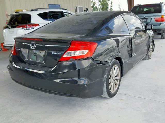 2HGFG3B08CH507363 - 2012 HONDA CIVIC EXL BLACK photo 4