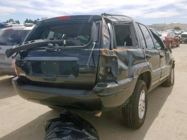 1J4GX48S14C259912 - 2004 JEEP GRAND CHER BLACK photo 4