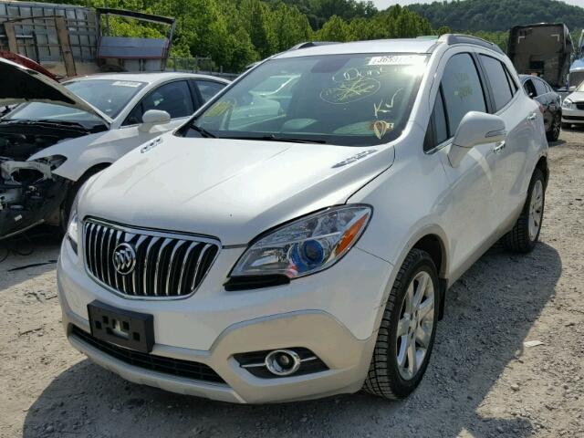 KL4CJCSB5EB695723 - 2014 BUICK ENCORE WHITE photo 2