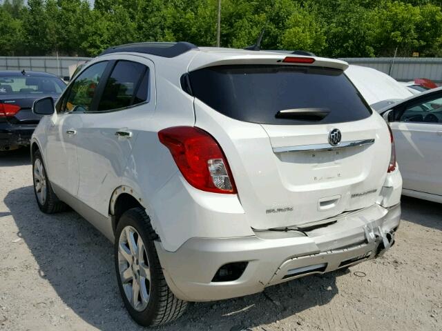 KL4CJCSB5EB695723 - 2014 BUICK ENCORE WHITE photo 3