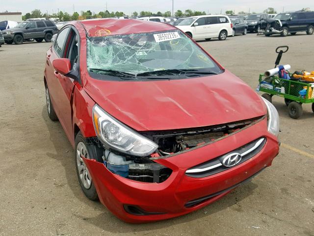 KMHCT4AE4HU288739 - 2017 HYUNDAI ACCENT SE RED photo 1