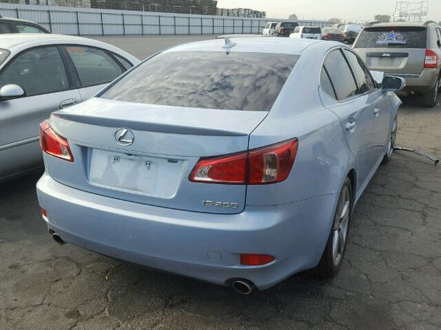 JTHBF5C20D5192139 - 2013 LEXUS IS 250 BLUE photo 4