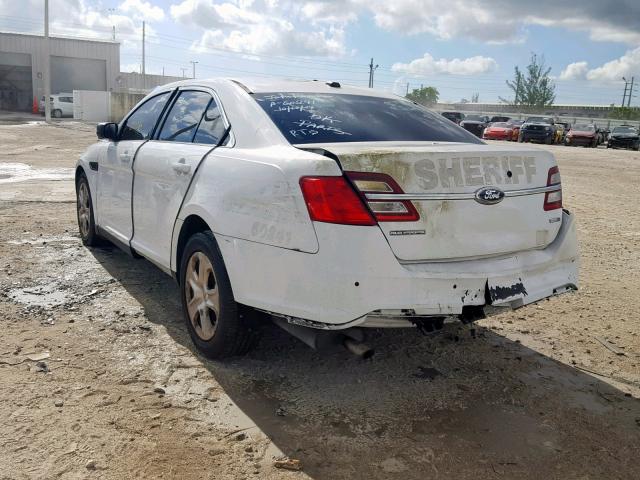 1FAHP2M84DG148584 - 2013 FORD TAURUS POL WHITE photo 3