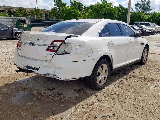 1FAHP2M84DG148584 - 2013 FORD TAURUS POL WHITE photo 4