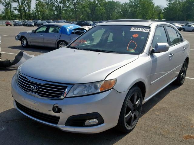 KNAGE228395312969 - 2009 KIA OPTIMA LX SILVER photo 2