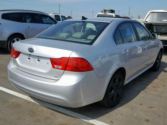 KNAGE228395312969 - 2009 KIA OPTIMA LX SILVER photo 4