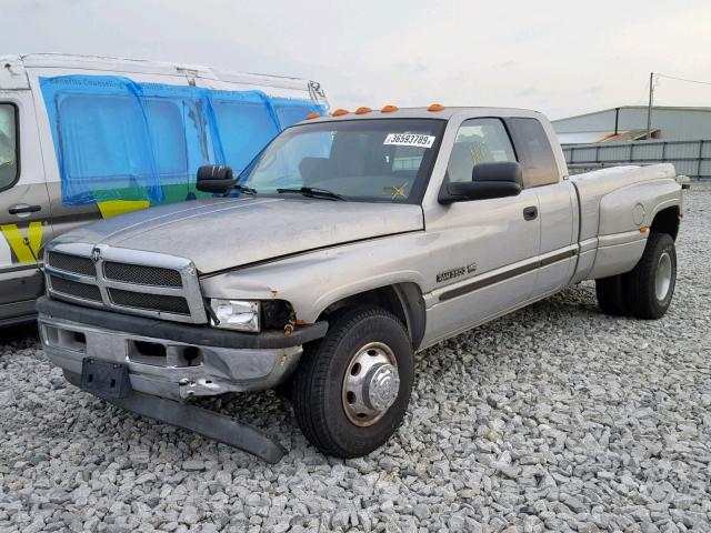 1B7MC33W01J232295 - 2001 DODGE RAM 3500 SILVER photo 2