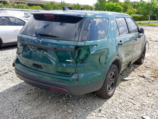 1FM5K8ARXGGB81827 - 2016 FORD EXPLORER P GREEN photo 4