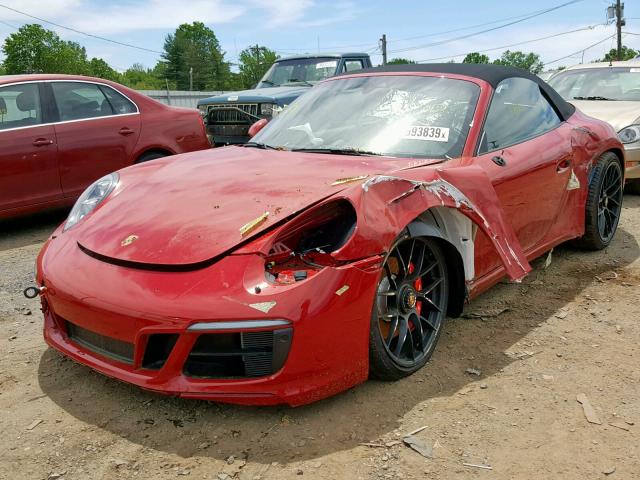 WP0CB2A91JS147949 - 2018 PORSCHE 911 CARRER RED photo 2