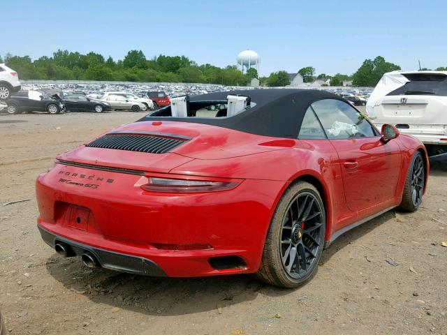 WP0CB2A91JS147949 - 2018 PORSCHE 911 CARRER RED photo 4