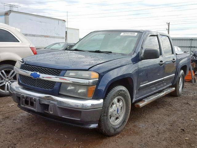 1GCCS136748149493 - 2004 CHEVROLET COLORADO BLUE photo 2