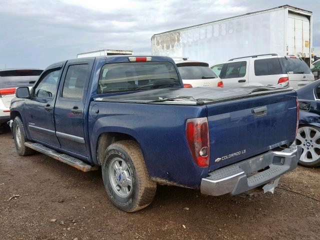 1GCCS136748149493 - 2004 CHEVROLET COLORADO BLUE photo 3