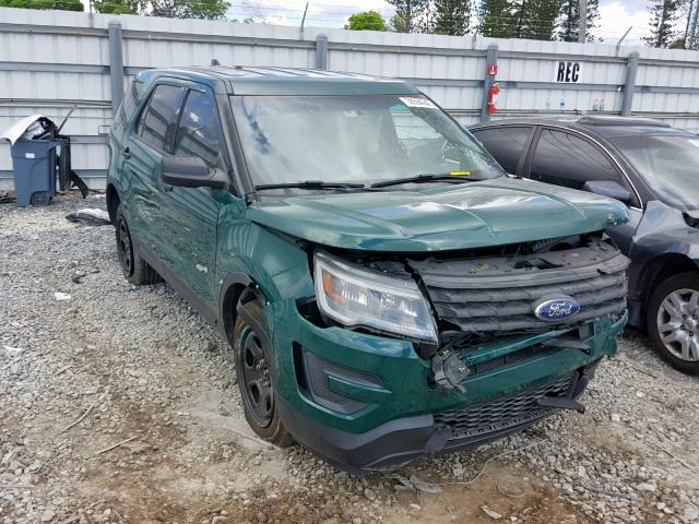 1FM5K8AR2GGB82101 - 2016 FORD EXPLORER P GREEN photo 1