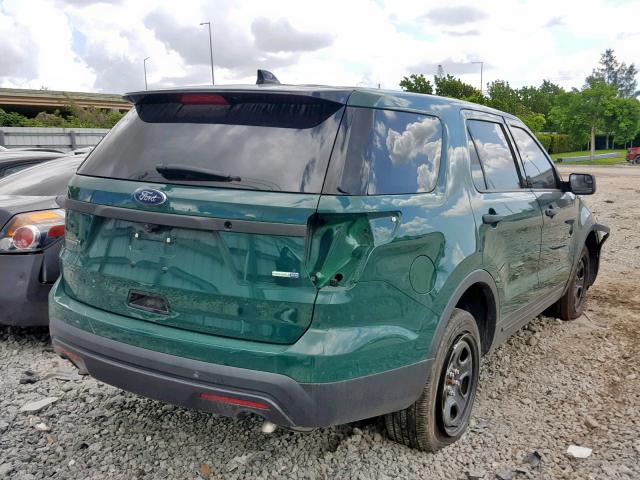 1FM5K8AR2GGB82101 - 2016 FORD EXPLORER P GREEN photo 4