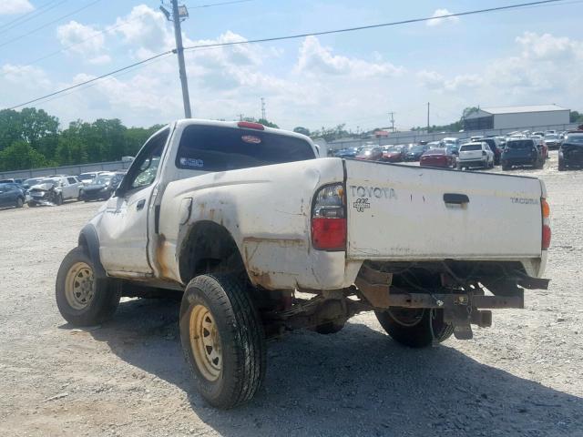 5TEPM62N74Z353713 - 2004 TOYOTA TACOMA WHITE photo 3