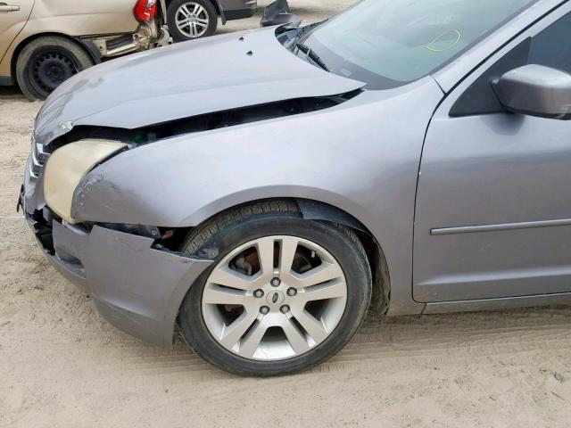 3FAFP08126R112865 - 2006 FORD FUSION SEL GRAY photo 9