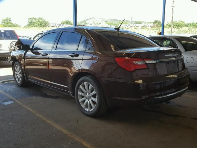 1C3CCBBB1DN522261 - 2013 CHRYSLER 200 TOURIN BROWN photo 3