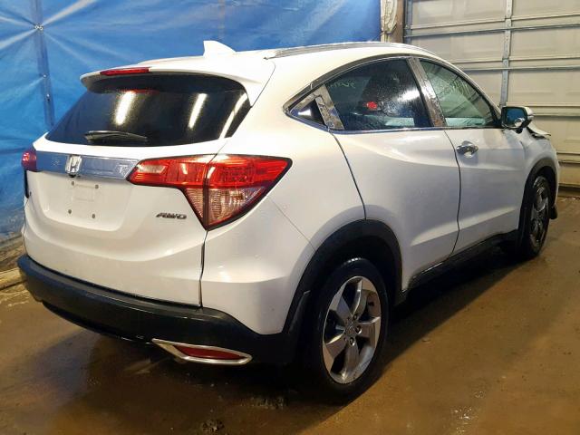 3CZRU6H70HM722832 - 2017 HONDA HR-V EXL WHITE photo 4