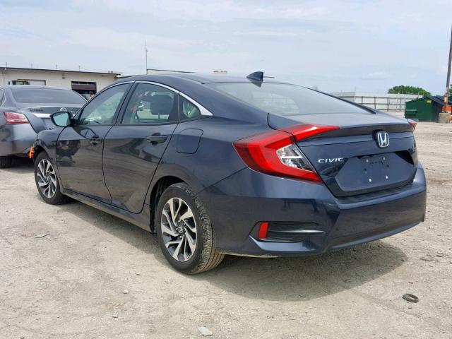 2HGFC2F72JH504369 - 2018 HONDA CIVIC EX BLUE photo 3