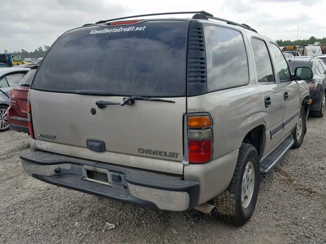 1GNEC13V55R157558 - 2005 CHEVROLET TAHOE C150 TAN photo 4