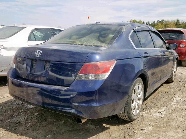 1HGCP26868A804165 - 2008 HONDA ACCORD EXL BLUE photo 4