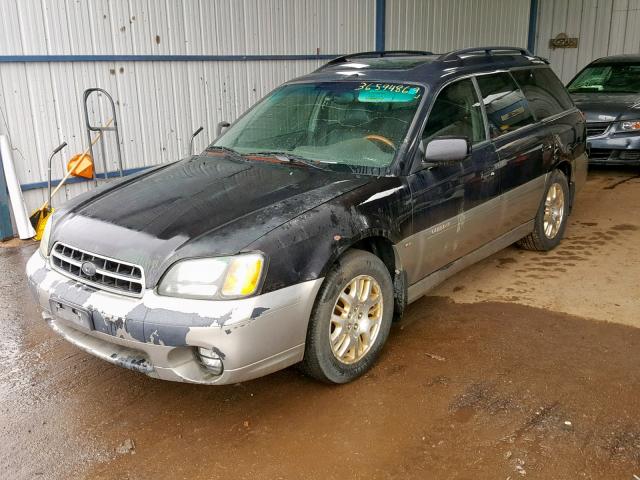 4S3BH896127656631 - 2002 SUBARU LEGACY OUT BLACK photo 2