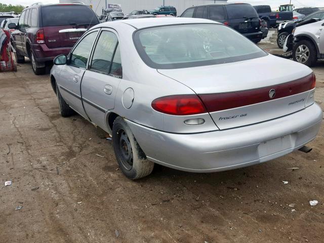 1MELM10P2VW633395 - 1997 MERCURY TRACER GS SILVER photo 3