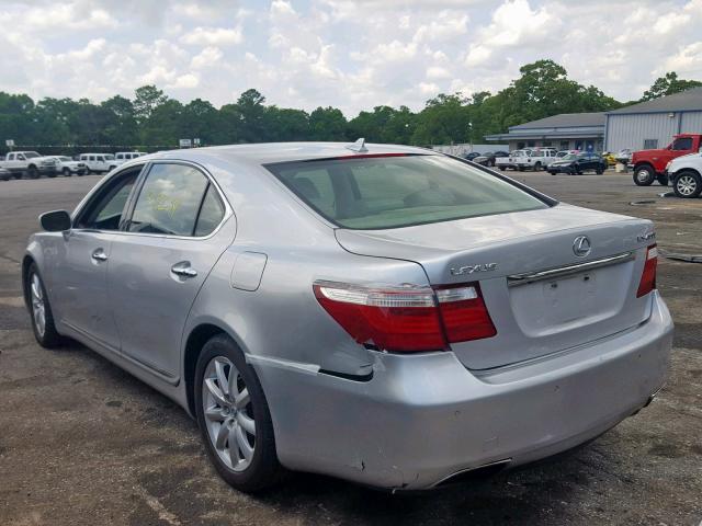 JTHGL46F875001224 - 2007 LEXUS LS 460L SILVER photo 3