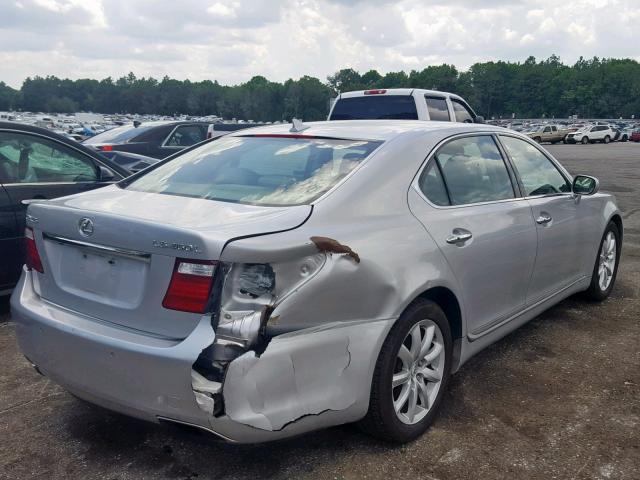 JTHGL46F875001224 - 2007 LEXUS LS 460L SILVER photo 4