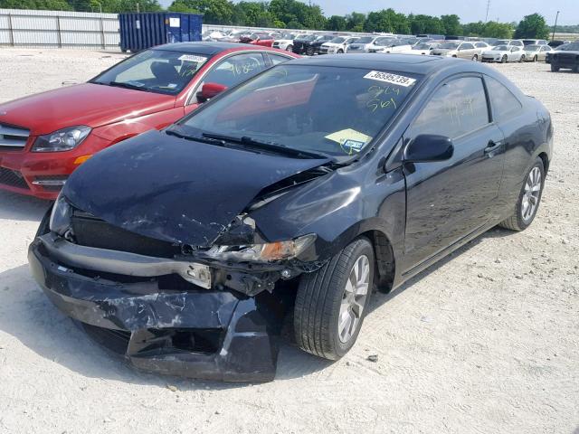 2HGFG12979H529561 - 2009 HONDA CIVIC EXL BLACK photo 2